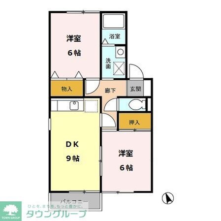 サンハイムS&Hの物件間取画像